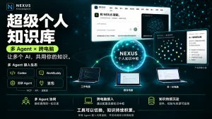 NEXUS 超级个人知识库 · 产品宣传，宣传与界面示意